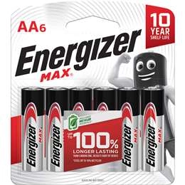 Energizer Max Aa Batteries 6 Pack