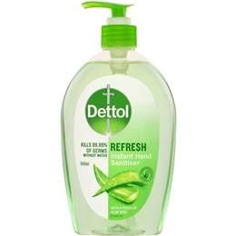 Dettol Liquid Antibacterial Instant Hand Sanitiser Refresh 500ml