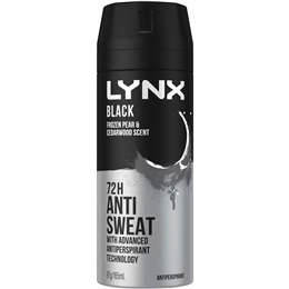 Lynx Antiperspirant Aerosol Black 165 Ml