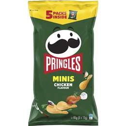 Pringles Minis Multipack Chicken Flavour Potato Chips 5 Pack