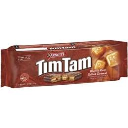 Arnott's Tim Tam Murray River Salted Caramel Chocolate Biscuits 175g