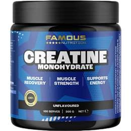 Famous Nutrition Creatine Monohydrate Powder Unflavoured 300g