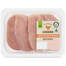 Woolworths Rspca Approved Chicken Breast Schnitzel 500g