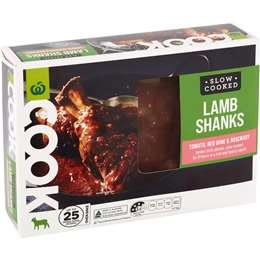 Woolworths Cook Lamb Shanks With Red Wine & Rosemary 850g - 1.25kg