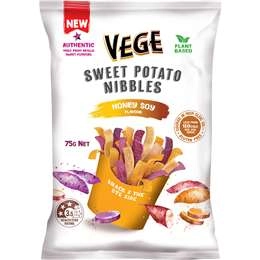 Vege Chips Sweet Potato Nibbles Honey Soy Flavour 75g