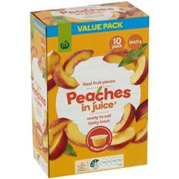 Woolworths Peaches In Juice  10 Pack