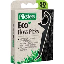 Piksters Eco Floss Picks  30 Pack