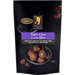 Byron Bay Cookies Triple Choc Cookie Bites  100g