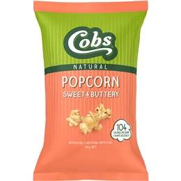 Cobs Natural Popcorn Sweet & Buttery 110g