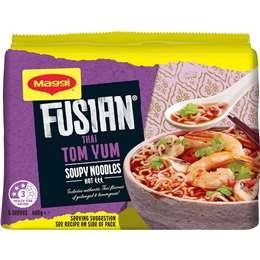 Maggi Fusian Thai Tom Yum Flavour Instant Noodles 5 Pack