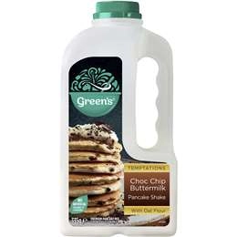 Green's Temptations Choc Chip Buttermilk Pancake Shake 335g