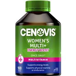 Cenovis Once Daily Women's Multi + Energy Boost Capsules 100 Pack