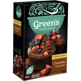 Green's Temptations Chocolate Cupcake Mix 450g