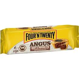 Four'n Twenty Angus Beef & Pepper Pies  4 Pack