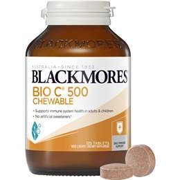 Blackmores Bio C 500mg Chewable Vitamin C Immune Support Tablets 125 Pack