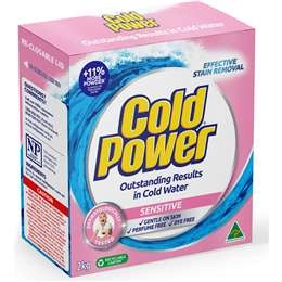 Cold Power Pure Clean Laundry Detergent Powder For Sensitive Skin 2kg