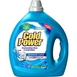 Cold Power Advanced Clean Laundry Liquid Washing Detergent 4l