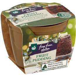 Woolworths Free From Gluten Fruit Pudding 100g