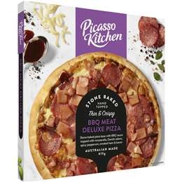 Picasso Kitchen Pizza Thin & Crispy Bbq Meat Deluxe 415g