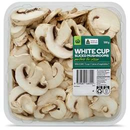 Woolworths Mushroom Sliced  500g