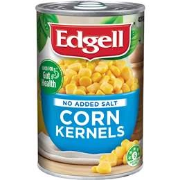 Edgell Corn Kernels No Added Salt 420g