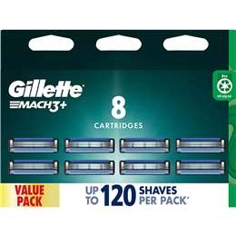 Gillette Mach3+ Razor Blades  8 Pack