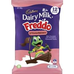 Cadbury Dairy Milk Chocolate Freddo Strawberry Share Pack 12 Piece 180g