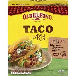 Old El Paso Taco Kit Mexican Style Taco Kit 290g