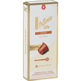 Vittoria Latte Nespresso Compatible Coffee Capsules Pack 10