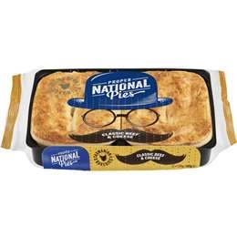 National Pies Classic Beef & Cheese Pie  2 Pack