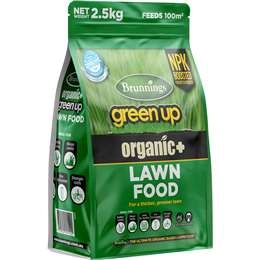 Brunnings Green Up Organic Lawn Food 2.5kg