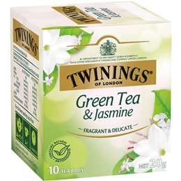 Twinings Green Tea & Jasmine Tea Bags  10 Pack