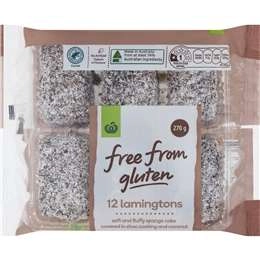 Woolworths Free From Gluten Lamingtons  12 Pack