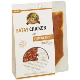 Coco Earth Satay Chicken With Jasmine Rice 400g