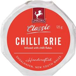 Unicorn Classic Chilli Brie  125g