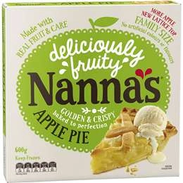 Nanna's Family Pies & Desserts Apple Pie 600g