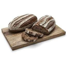 Woolworths Crafted Sourdough Loaf Rustic Dark Rye Each