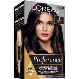 L'oreal Preference Permanent 3 Brasilia Darkest Brown Each