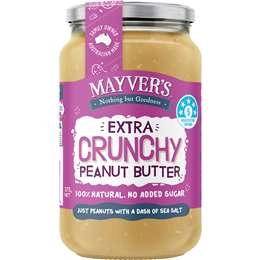 Mayver's Extra Crunchy Peanut Butter  375g