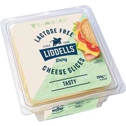 Liddells Lactose Free Tasty Cheese Slices 250g