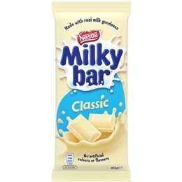 Nestle Milkybar White Chocolate Block 180g