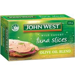 John West Wild Caught Yellowfin Tuna Slices In Olive Oil Blend 125g