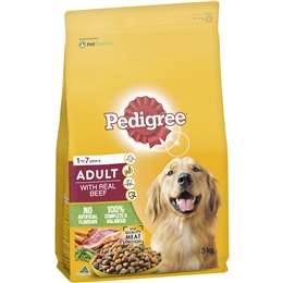 Pedigree Adult With Real Beef Dry Dog Food 3kg