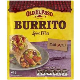 Old El Paso Burrito Spice Mix Burrito Spice Mix 40g