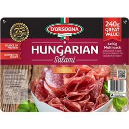 D'orsogna Hungarian Salami  4 Pack