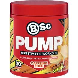 Bsc Pump Ns Preworkout Ornge Sherbet 300g