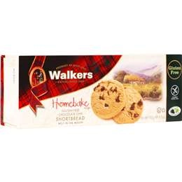 Walkers Homebake Gluten Free Chocolate Chip Shortbread 140g