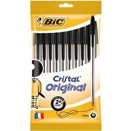 Bic Cristal Original Ballpoint Pen Black 10 Pack