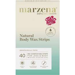 Marzena Natural Body Wax Strips  40 Pack