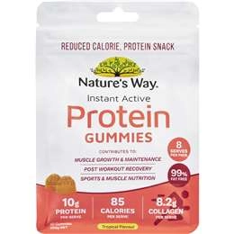 Nature's Way Instant Active Protein Gummies Tropical Flavour 40 Pack